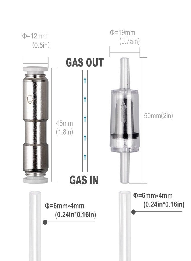 Clscea Aquarium Check Valves 1 Way Non-Return Valves Suction Cups Spare Parts Kit - Image 2